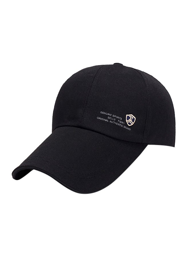 Baseball Snapback Cap Black 