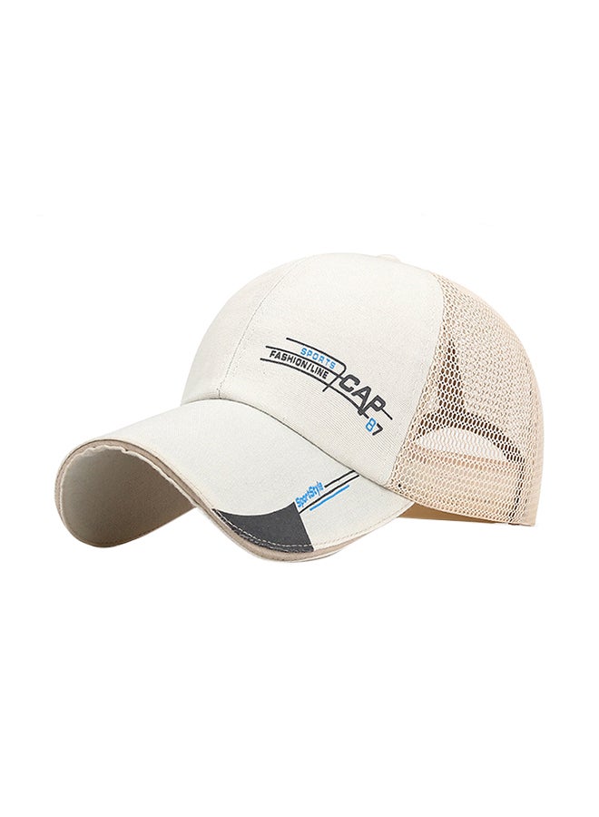 Baseball Snapback Cap Beige 