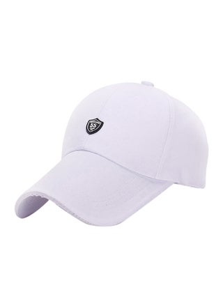 Solid Pattern Baseball Cap White