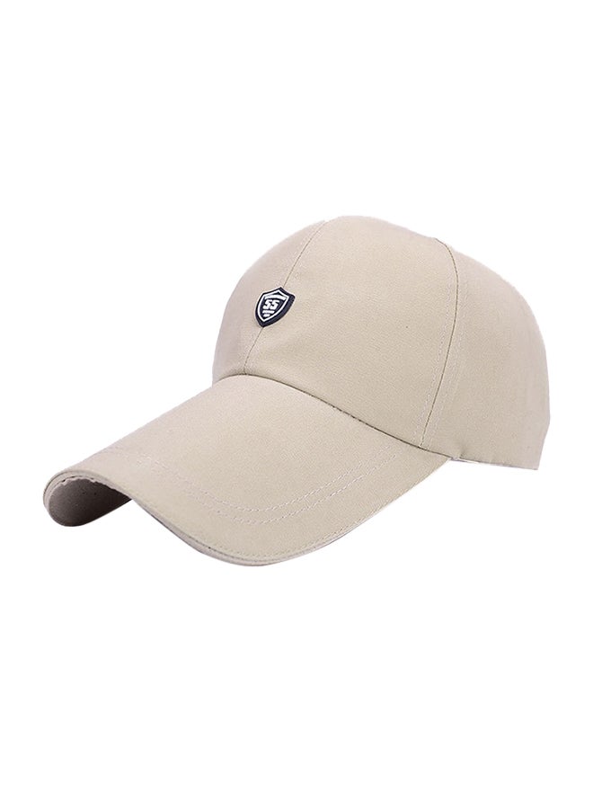 Baseball Snapback Cap Beige 