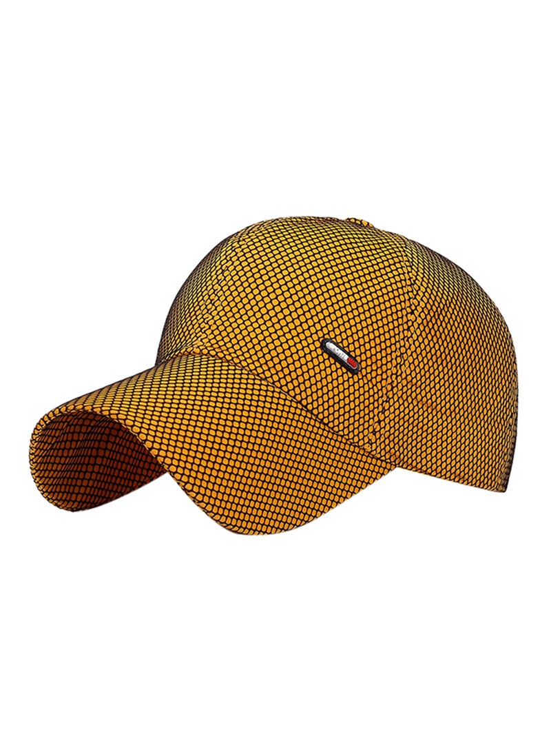 Baseball Snapback Cap Yellow/Black