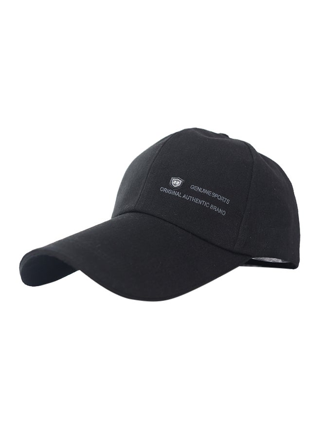 Baseball Snapback Cap Black 