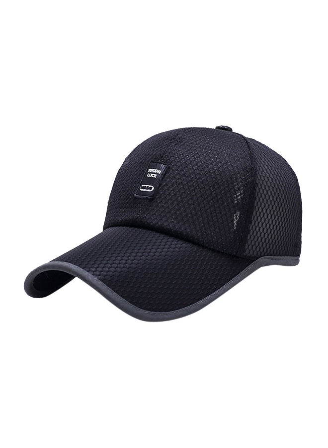 Baseball Snapback Cap Black 