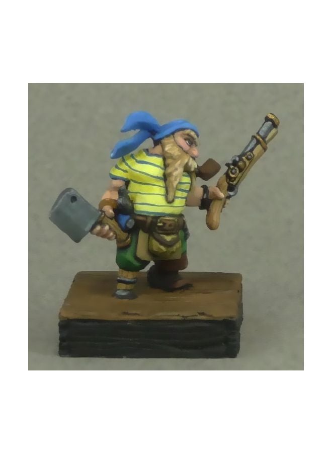 Reaper Gruff Grimecleaver Dwarf Pirate Miniature - Image 2