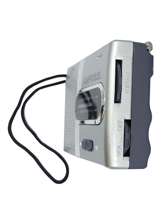 INDIN BC-R22 AM/FM Dual Band Mini Radio Receiver BC-R21 Grey - Image 3