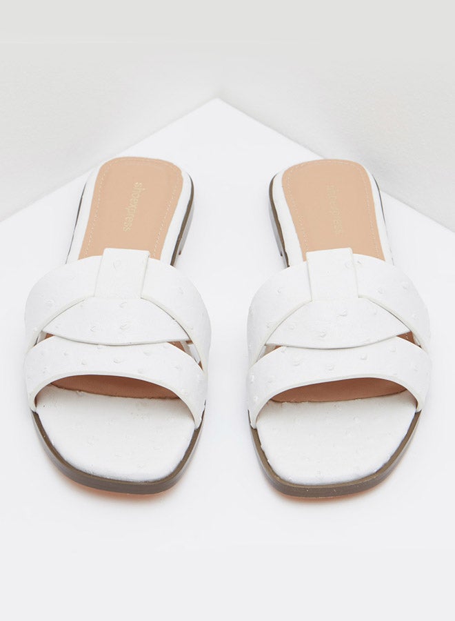 shoexpress Comfortable Wear Flat Sandals White - Image 2