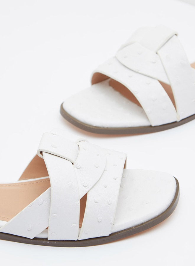 shoexpress Comfortable Wear Flat Sandals White - Image 4