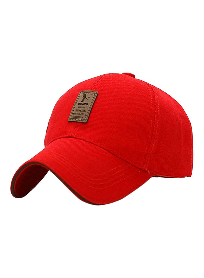 Generic Printed Baseball Snap Back Cap Red/Grey 
