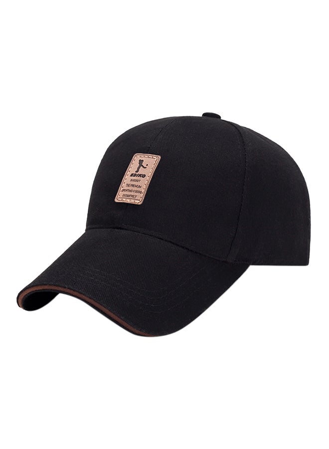 Baseball Snapback Cap Black 
