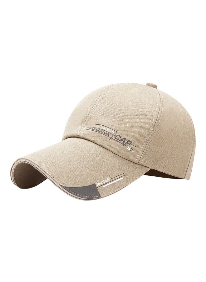Baseball Snapback Cap Beige 