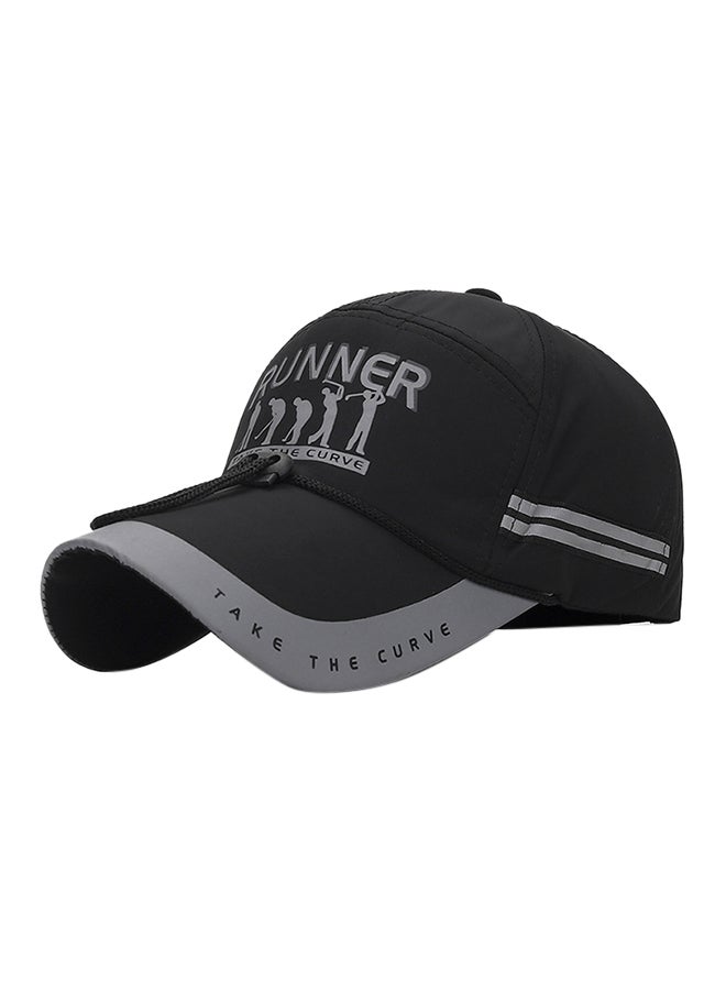 Baseball Snapback Cap Black/Grey 