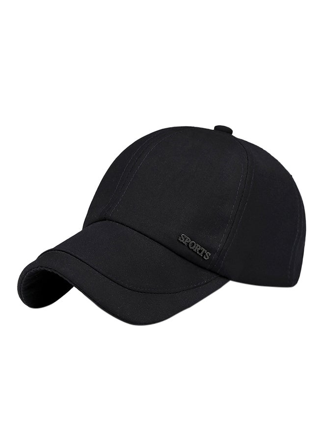 Baseball Snapback Cap Black 