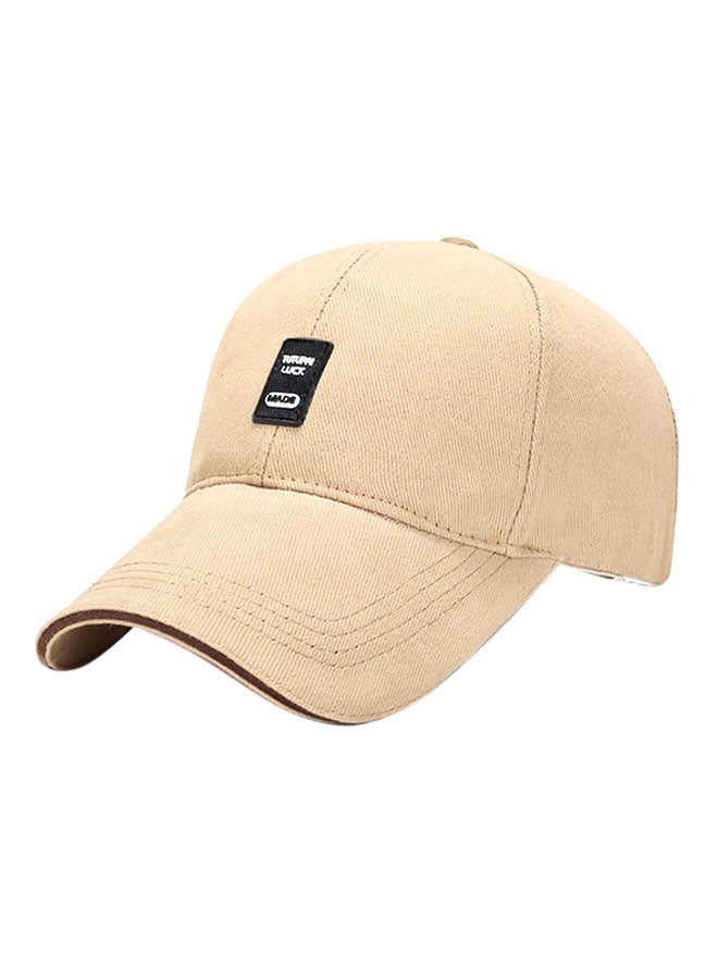 Baseball Snapback Cap Beige