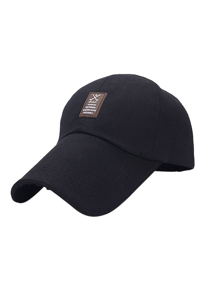 Baseball Snapback Cap Black 