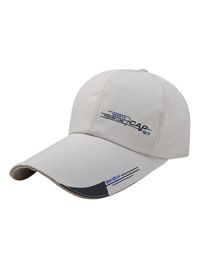 Baseball Snapback Cap White 