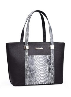 6-Piece Crocodile Tote Bag Set Black/Grey - v1578985960/N29783190A_2