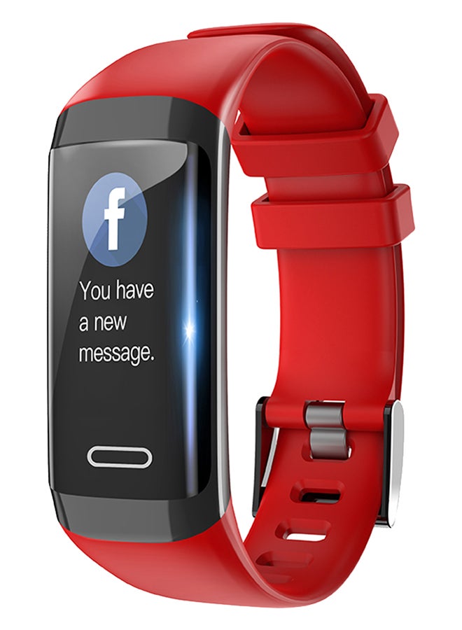 Ip67 Heart Rate Pedometer Watch Red - Image 1