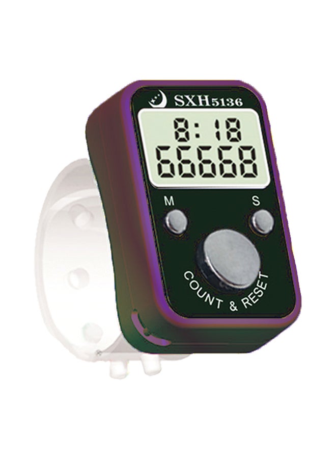 Digital Hand Tally Counter Purple  - Image 1