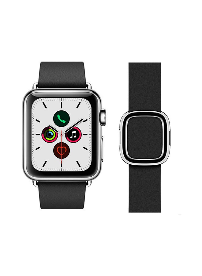 Perfii - Stylish Band For Apple Watch Series 5/4/3/2/1 Black - Image 1