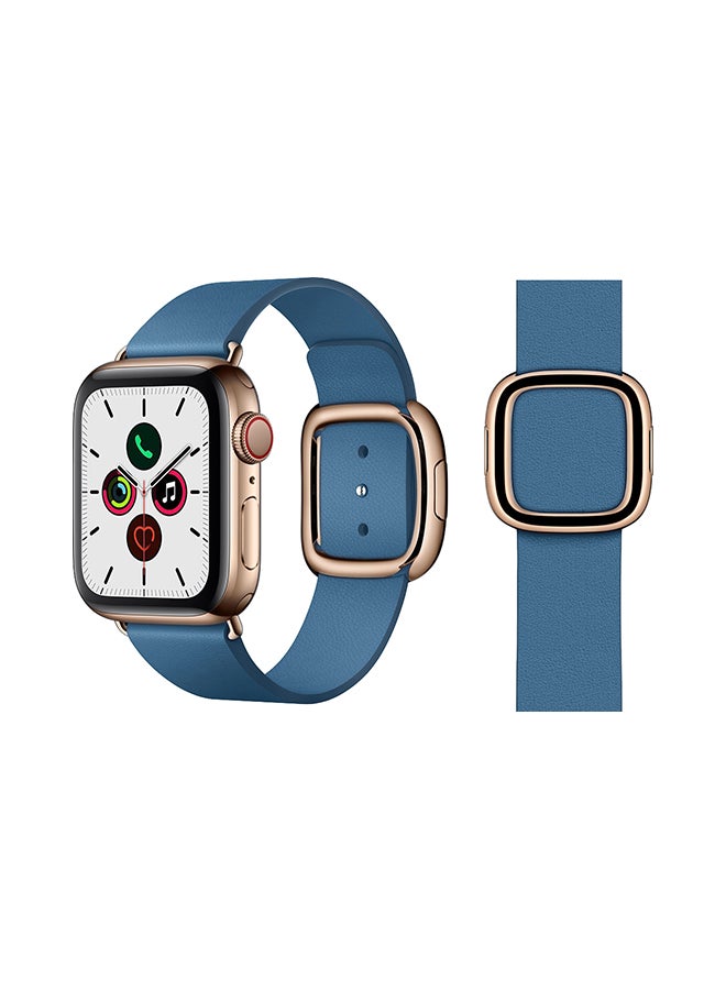 بيرفيي سوار أنيق لساعة أبل ووتش سيريس 5/4/3/2/1 أزرق كيب - Image 1