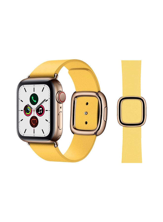 Perfii - Stylish Band For Apple Watch Series 5/4/3/2/1 Yellow - Image 1