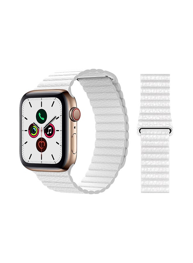 Perfii - Stylish Band For Apple Watch Series 5/4/3/2/1 White - Image 1