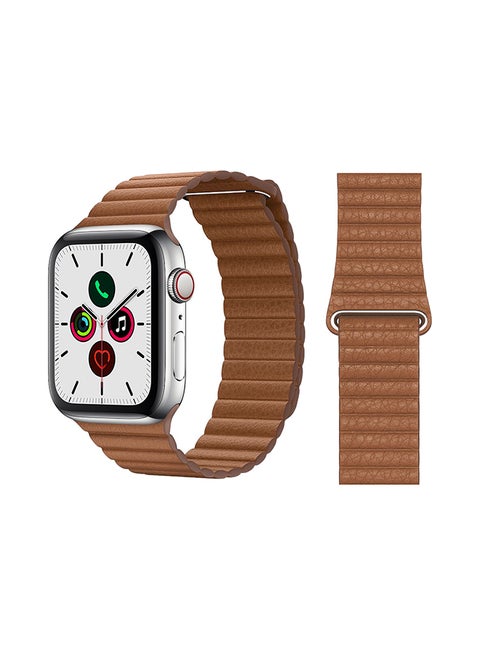 Stylish Leather Band For Apple Watch Series 5/4/3/2/1 Brown