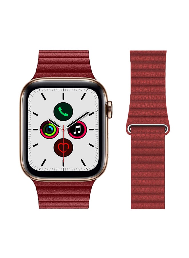 Perfii - Stylish Band For Apple Watch Series 5/4/3/2/1 Red - Image 1