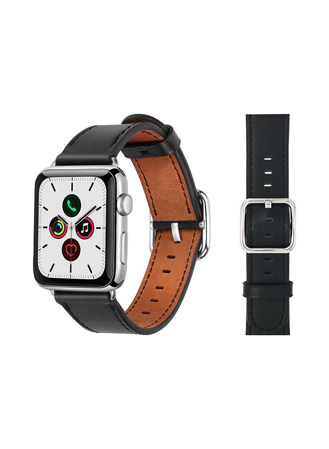 Perfii - Stylish Band For Apple Watch Series 5/4/3/2/1 Black - Image 1