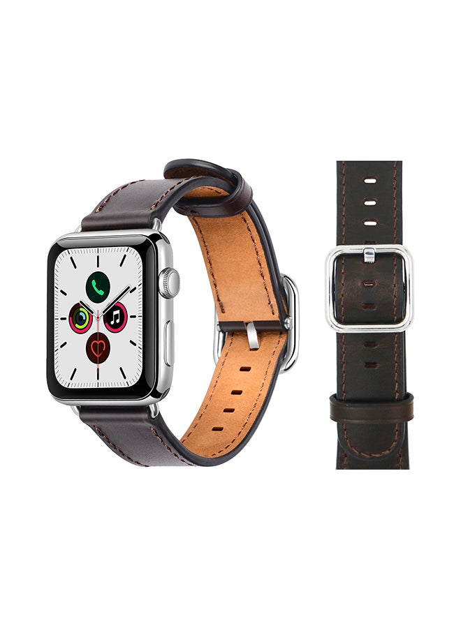 Perfii - Stylish Band For Apple Watch Series 5/4/3/2/1 Dark Brown - Image 1