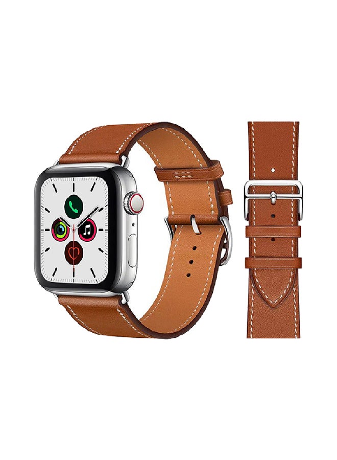 Perfii - Stylish Band For Apple Watch Series 5/4/3/2/1 Brown - Image 1