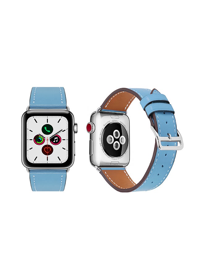 Perfii - Stylish Band For Apple Watch Series 5/4/3/2/1 Peacock Blue - Image 1