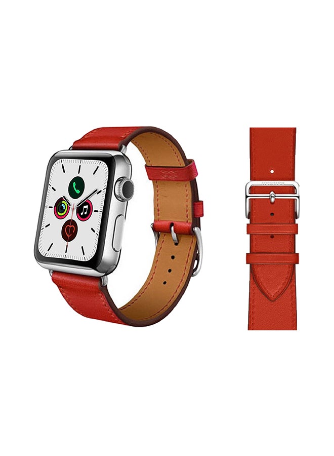 Perfii - Stylish Band For Apple Watch Series 5/4/3/2/1 Red - Image 1