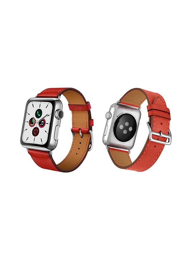 Perfii - Stylish Band For Apple Watch Series 5/4/3/2/1 Red - Image 1