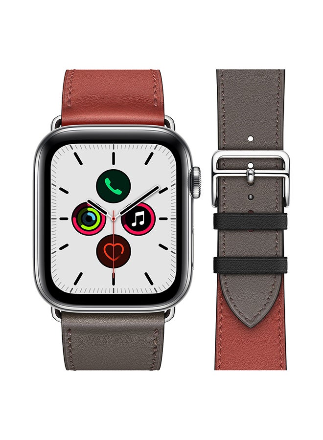 Perfii - Stylish Band For Apple Watch Series 5/4/3/2/1 Brique Grey - Image 1