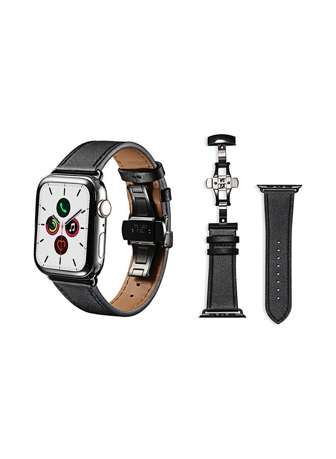 Perfii Stylish Band For Apple Watch Series 5/4/3/2/1 Black - Image 1