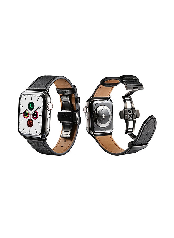 Perfii Stylish Band For Apple Watch Series 5/4/3/2/1 Black - Image 2