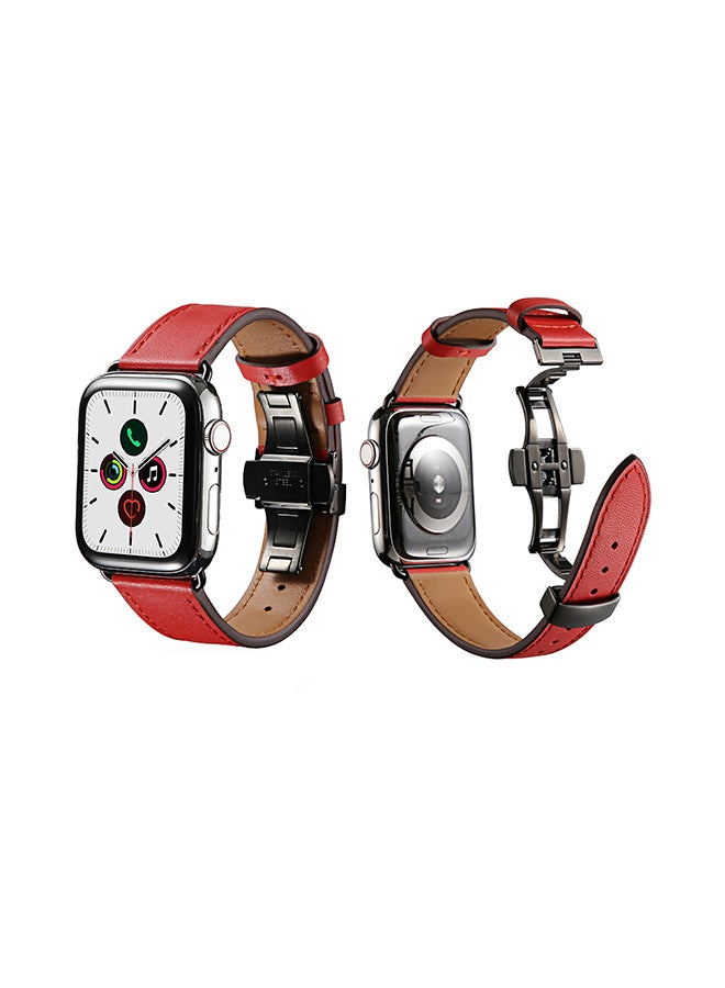 Perfii - Stylish Band For Apple Watch Series 5/4/3/2/1 Red - Image 1