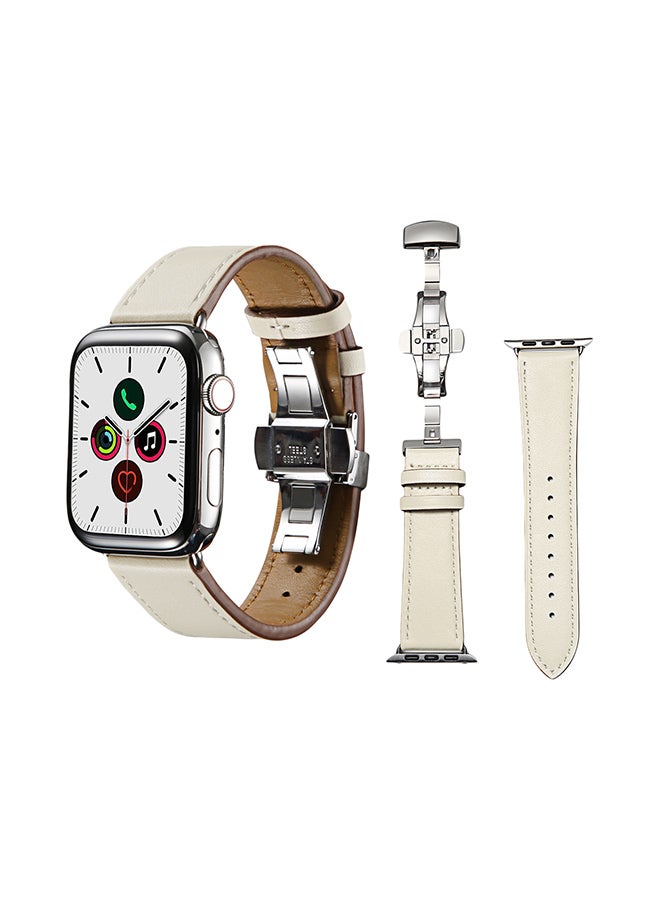 Perfii - Stylish Band For Apple Watch Series 5/4/3/2/1 White - Image 1