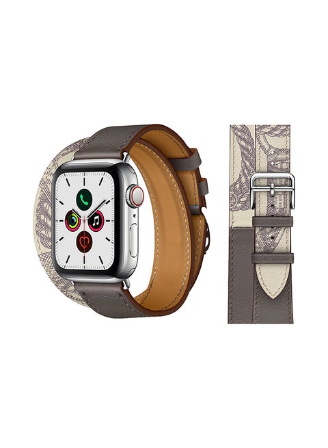 Double Tour Replacement Band For Apple Watch Series 5/4/3/2/1 Grey Beton