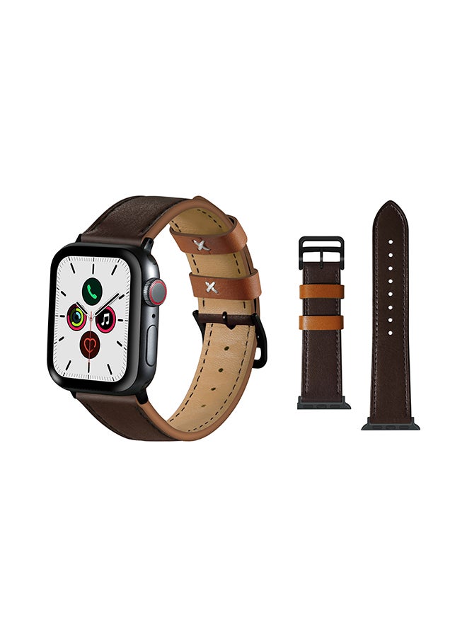 Perfii Stylish Band For Apple Watch Series 5/4/3/2/1 Coffee 