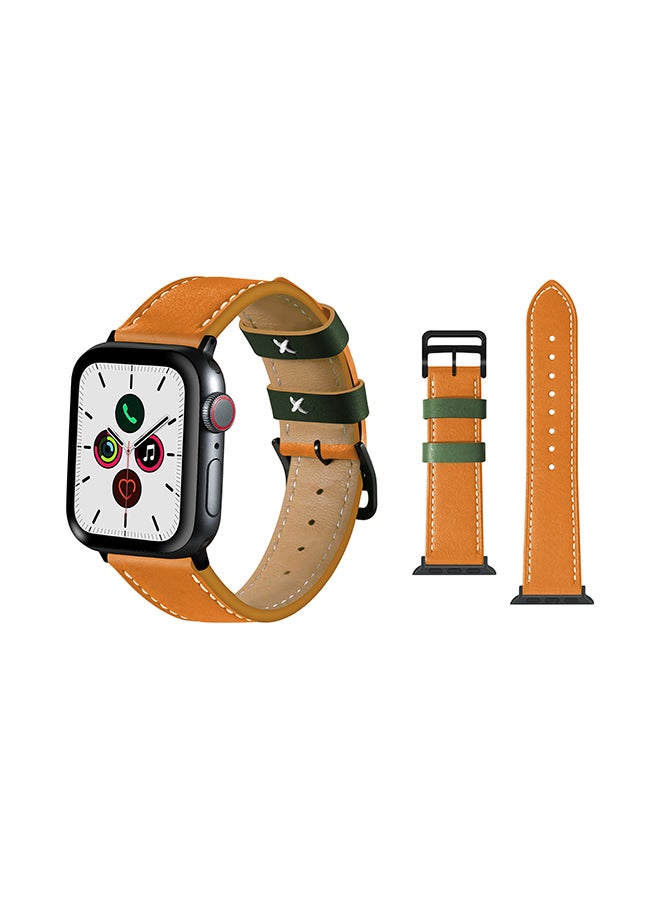 Perfii - Stylish Band For Apple Watch Series 5/4/3/2/1 Orange - Image 1