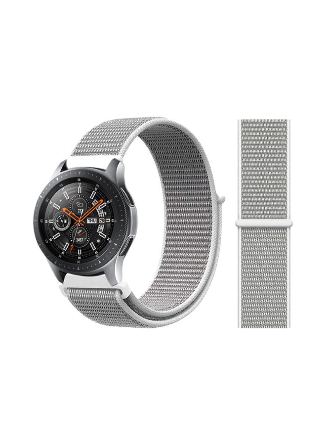 Perfii Stylish Replacement Band For Samsung Galaxy Watch Seashell Silver 