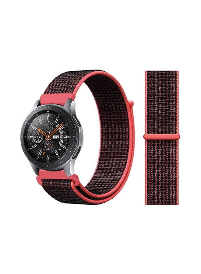 Perfii Stylish Replacement Band For Samsung Galaxy Watch Red/Black