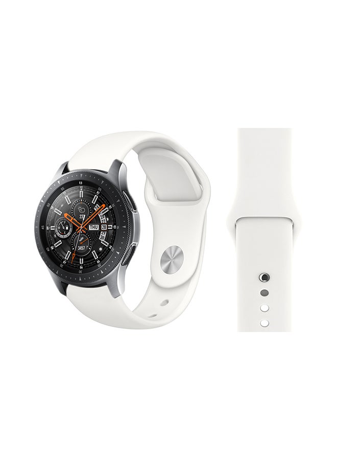 Perfii Stylish Replacement Band For Samsung Galaxy Watch Soft White 