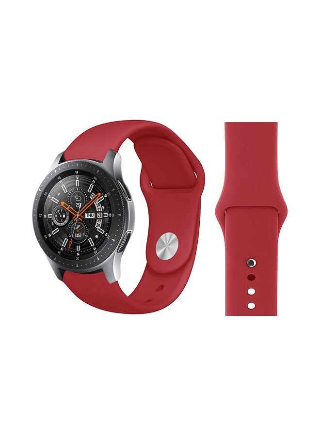 بيرفيي سوار بديل أنيق لساعة سامسونج جالاكسي أحمر برغندي