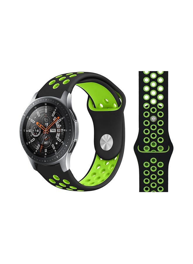 Perfii Stylish Replacement Band For Samsung Galaxy Watch Black Green