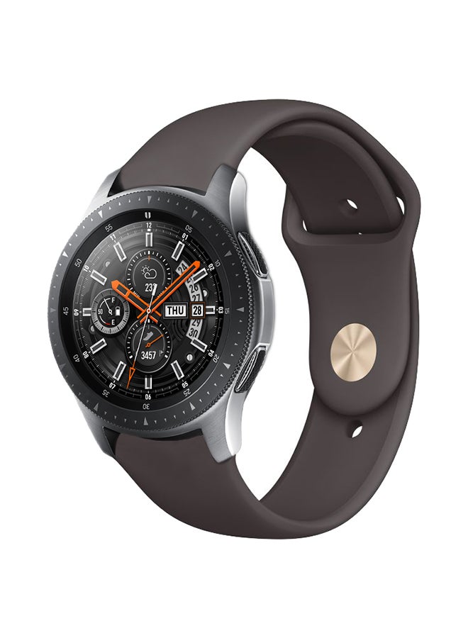 Perfii Solid Silicon Replacement Band  For Samsung Galaxy Watch Cocoa