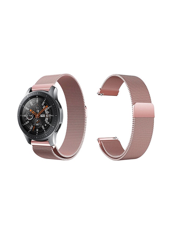 Perfii - Milanese Mesh Replacement Band For Samsung Galaxy Watch Pink - Image 1