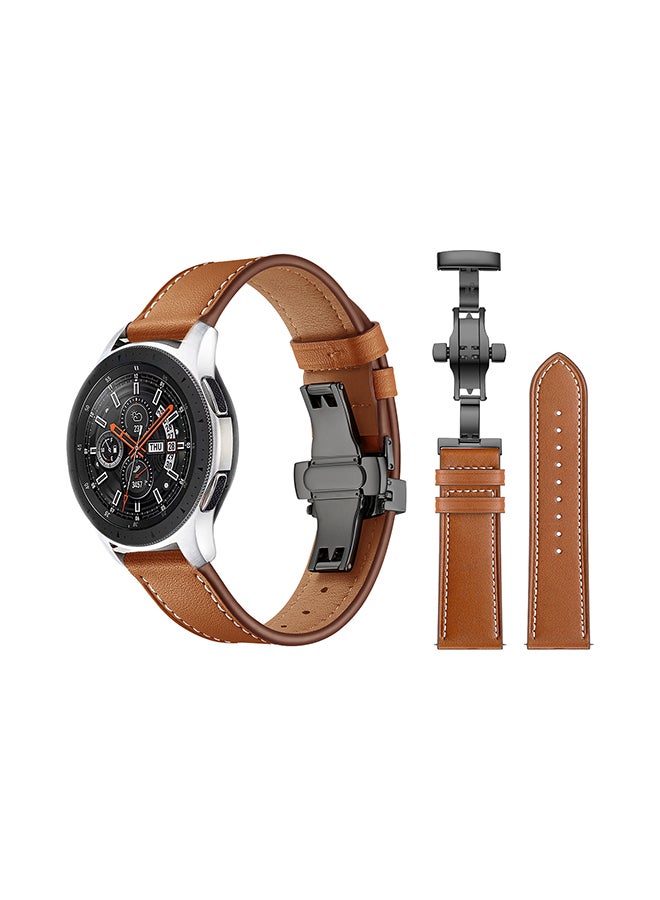 Perfii Stylish Replacement Band For Samsung Galaxy Watch Brown  - Image 1